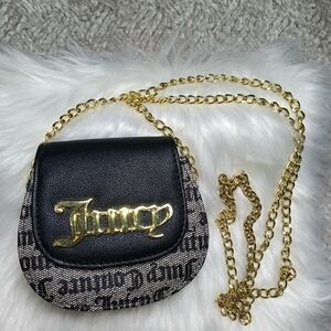 Juicy Couture Black and Gold Chain Mini Bag